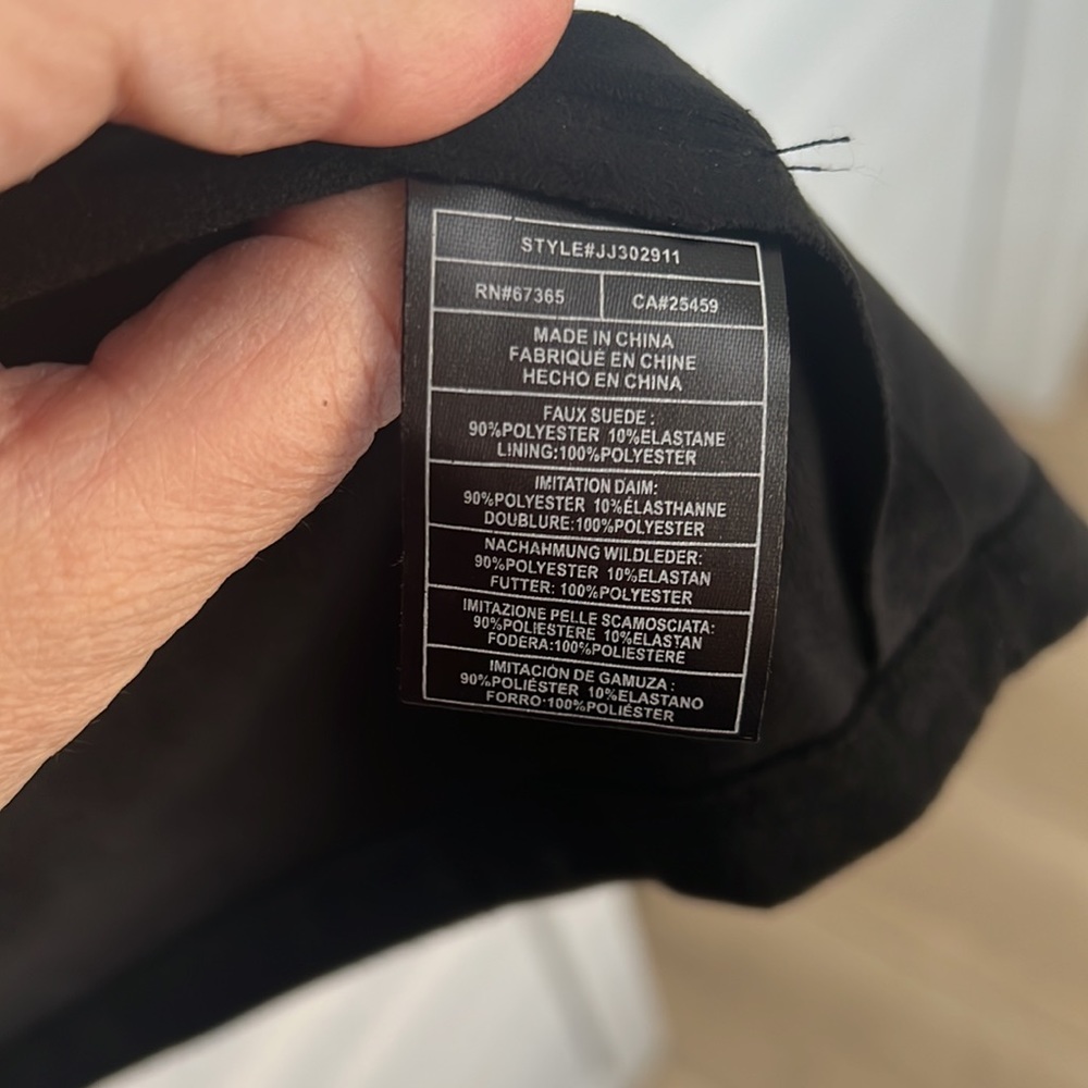 NWOT JACK BY BB DAKOTA Faux Suede Black Jacket - Picture 6 of 6